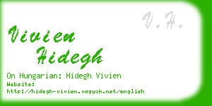 vivien hidegh business card